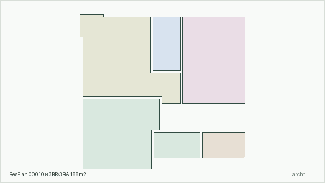 ResPlan 00010 — 3BR/3BA 188m2