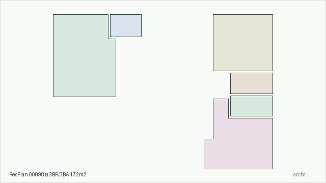 ResPlan 00098 — 3BR/3BA 172m2