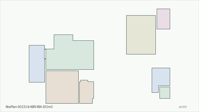 ResPlan 00232 — 4BR/4BA 202m2