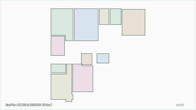 ResPlan 00298 — 5BR/6BA 394m2