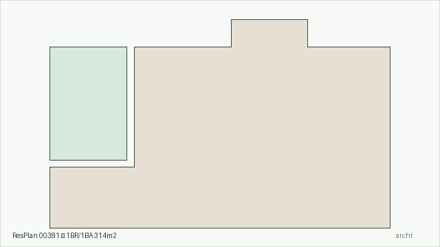 ResPlan 00381 — 1BR/1BA 314m2