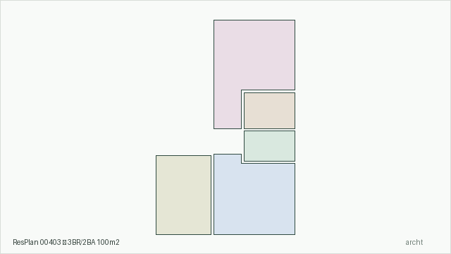 ResPlan 00403 — 3BR/2BA 100m2
