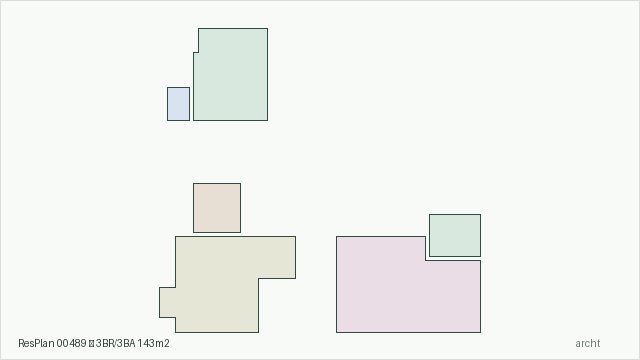ResPlan 00489 — 3BR/3BA 143m2