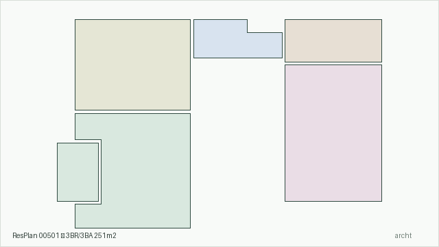ResPlan 00501 — 3BR/3BA 251m2
