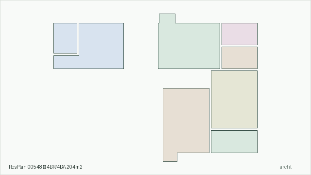 ResPlan 00548 — 4BR/4BA 204m2