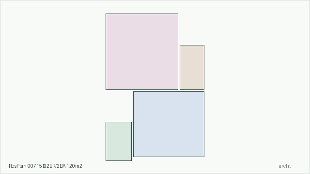 ResPlan 00715 — 2BR/2BA 120m2