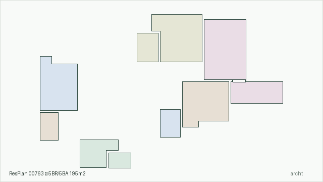 ResPlan 00763 — 5BR/5BA 195m2
