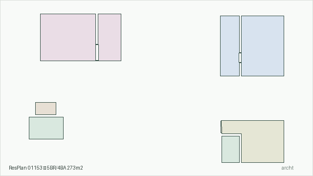 ResPlan 01153 — 5BR/4BA 273m2