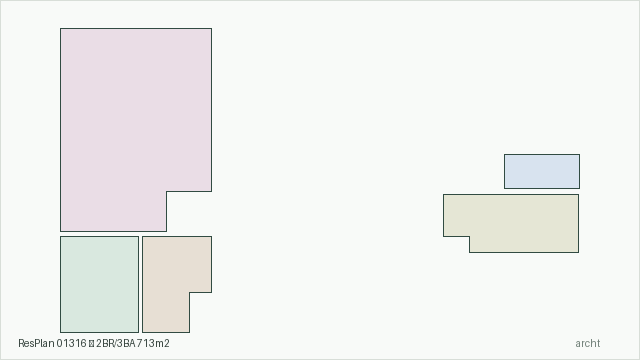 ResPlan 01316 — 2BR/3BA 713m2