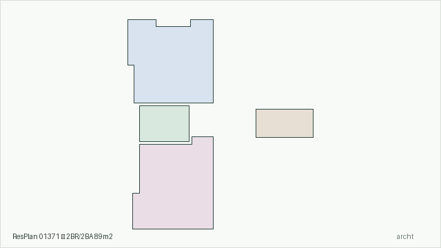 ResPlan 01371 — 2BR/2BA 89m2