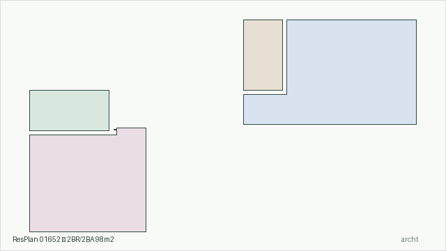 ResPlan 01652 — 2BR/2BA 98m2