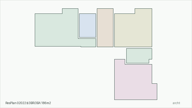 ResPlan 02022 — 3BR/3BA 186m2