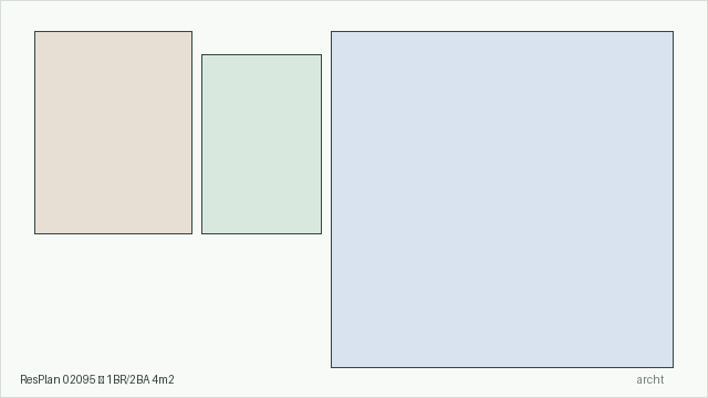 ResPlan 02095 — 1BR/2BA 4m2