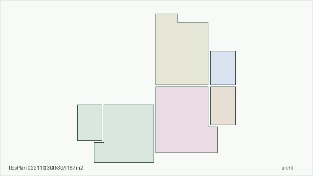 ResPlan 02211 — 3BR/3BA 167m2