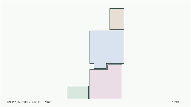 ResPlan 02320 — 2BR/2BA 107m2