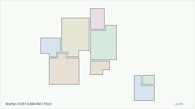 ResPlan 02381 — 4BR/4BA 178m2