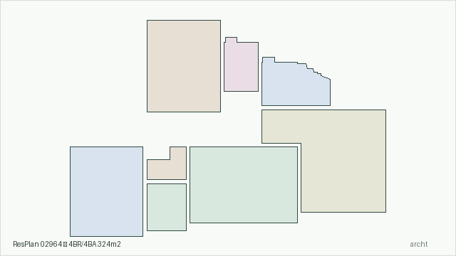 ResPlan 02964 — 4BR/4BA 324m2