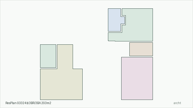 ResPlan 03324 — 3BR/3BA 203m2