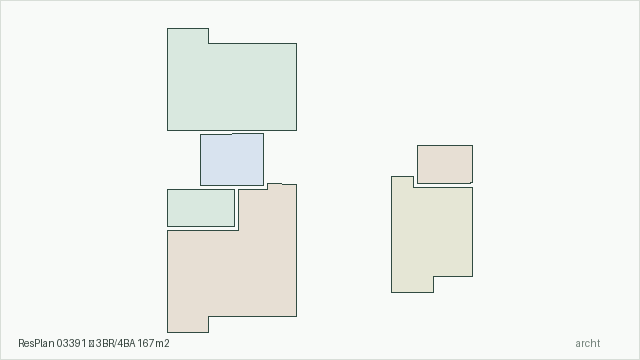 ResPlan 03391 — 3BR/4BA 167m2