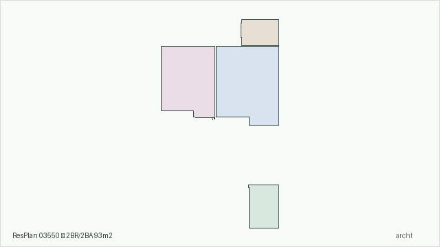 ResPlan 03550 — 2BR/2BA 93m2