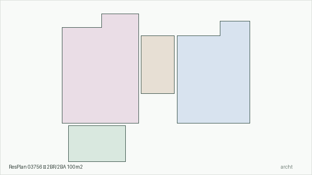 ResPlan 03756 — 2BR/2BA 100m2