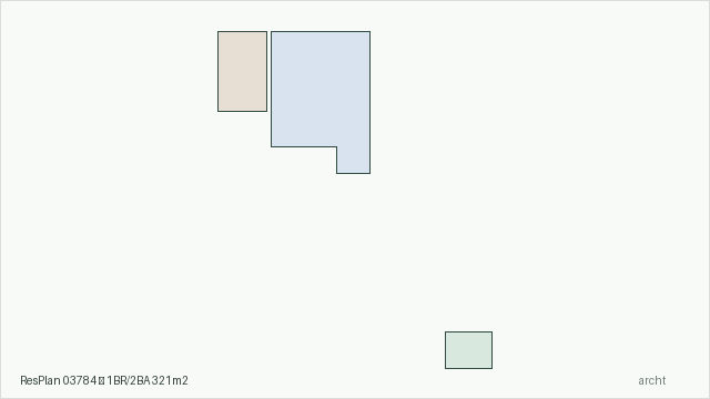 ResPlan 03784 — 1BR/2BA 321m2