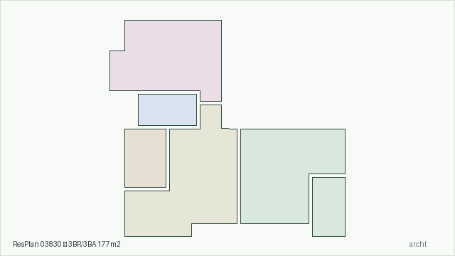 ResPlan 03830 — 3BR/3BA 177m2
