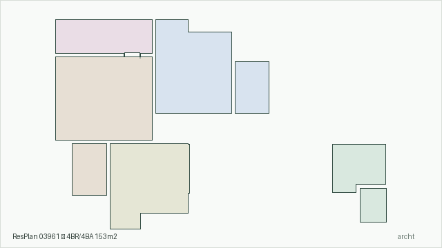 ResPlan 03961 — 4BR/4BA 153m2