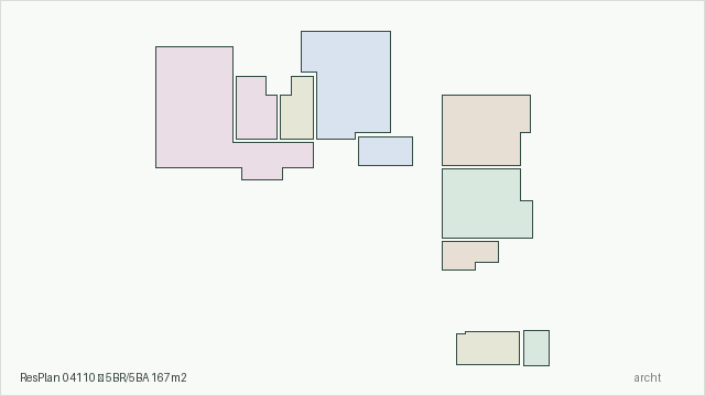 ResPlan 04110 — 5BR/5BA 167m2
