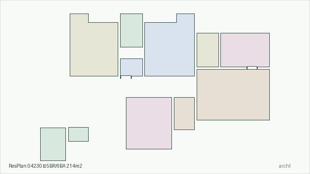 ResPlan 04230 — 5BR/6BA 214m2