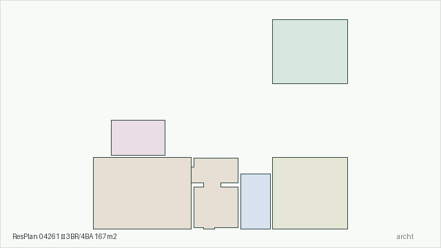 ResPlan 04261 — 3BR/4BA 167m2