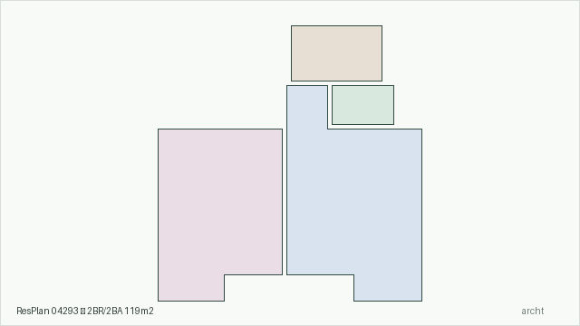 ResPlan 04293 — 2BR/2BA 119m2