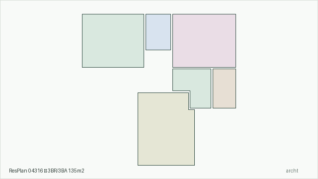 ResPlan 04316 — 3BR/3BA 135m2