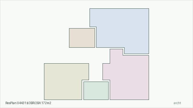 ResPlan 04431 — 3BR/2BA 172m2