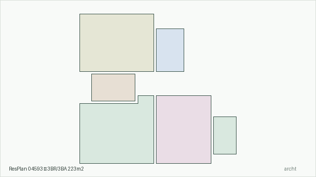 ResPlan 04593 — 3BR/3BA 223m2