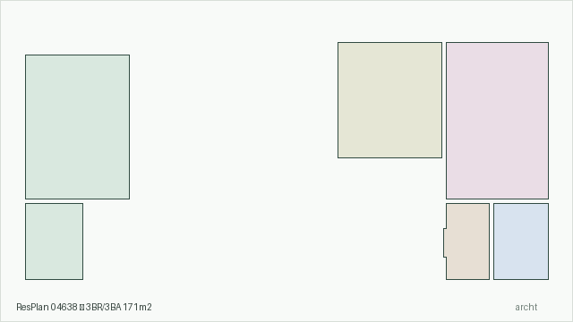 ResPlan 04638 — 3BR/3BA 171m2