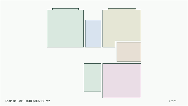 ResPlan 04918 — 3BR/3BA 163m2