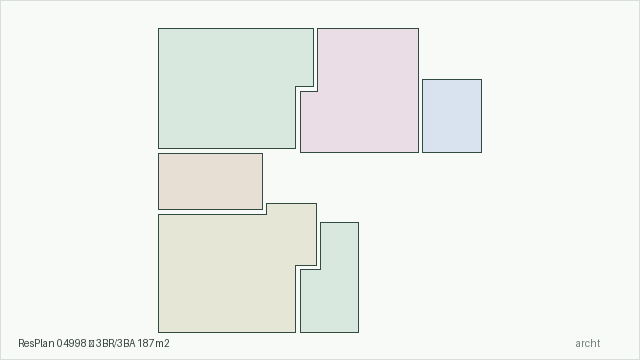 ResPlan 04998 — 3BR/3BA 187m2