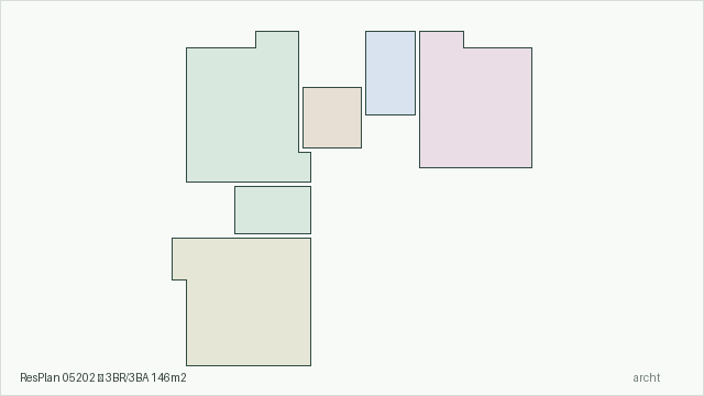 ResPlan 05202 — 3BR/3BA 146m2