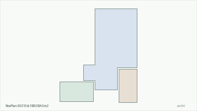 ResPlan 05310 — 1BR/2BA 5m2