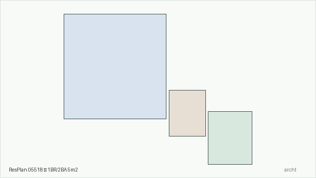 ResPlan 05518 — 1BR/2BA 5m2