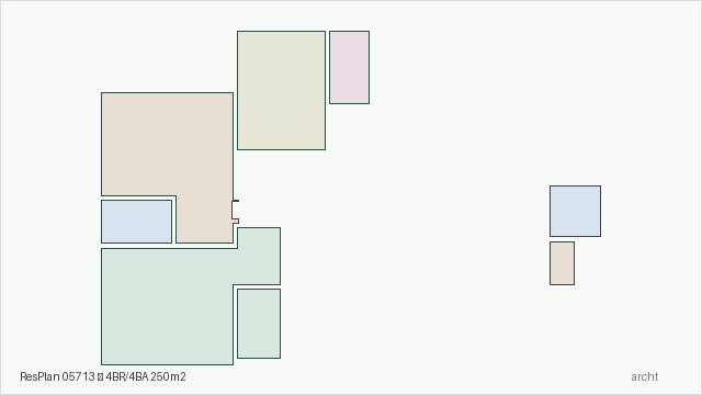 ResPlan 05713 — 4BR/4BA 250m2