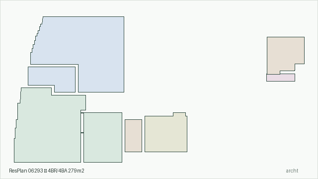 ResPlan 06293 — 4BR/4BA 279m2
