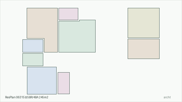 ResPlan 06315 — 5BR/4BA 245m2