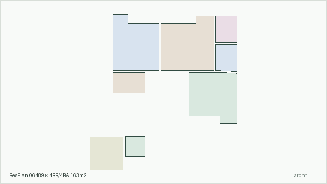 ResPlan 06489 — 4BR/4BA 163m2