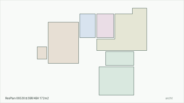ResPlan 06530 — 3BR/4BA 172m2