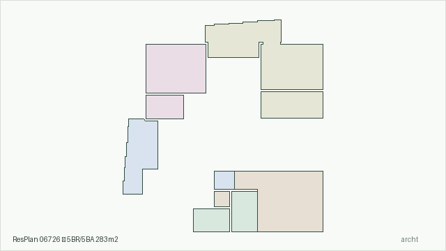 ResPlan 06726 — 5BR/5BA 283m2
