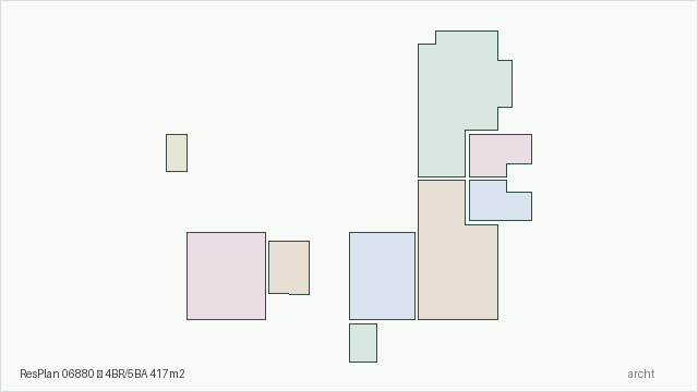 ResPlan 06880 — 4BR/5BA 417m2