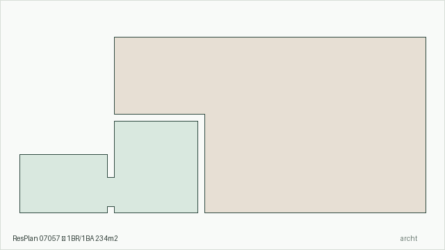 ResPlan 07057 — 1BR/1BA 234m2