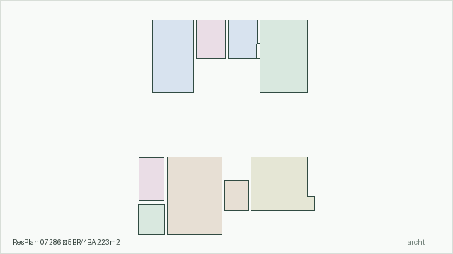 ResPlan 07286 — 5BR/4BA 223m2